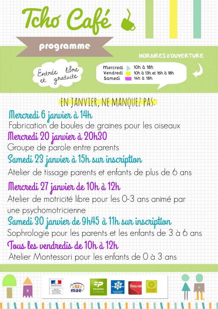 Programme Tcho Café Janvier 2016